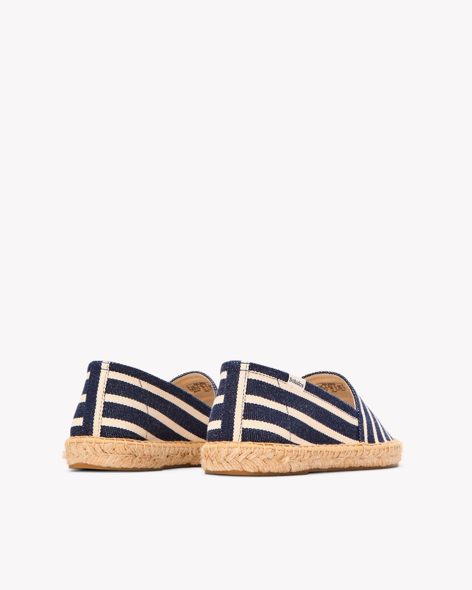The Original Espadrille - Classic Stripes - Navy / Ivory - Women's - Women's Espadrilles - Navy / Ivory - Soludos - 