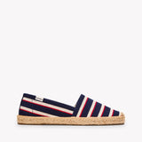 The Original Espadrille - Classic Stripes - Navy / Ivory / Red - Women's - Women's Espadrilles - Navy / Ivory / Red - Soludos - 