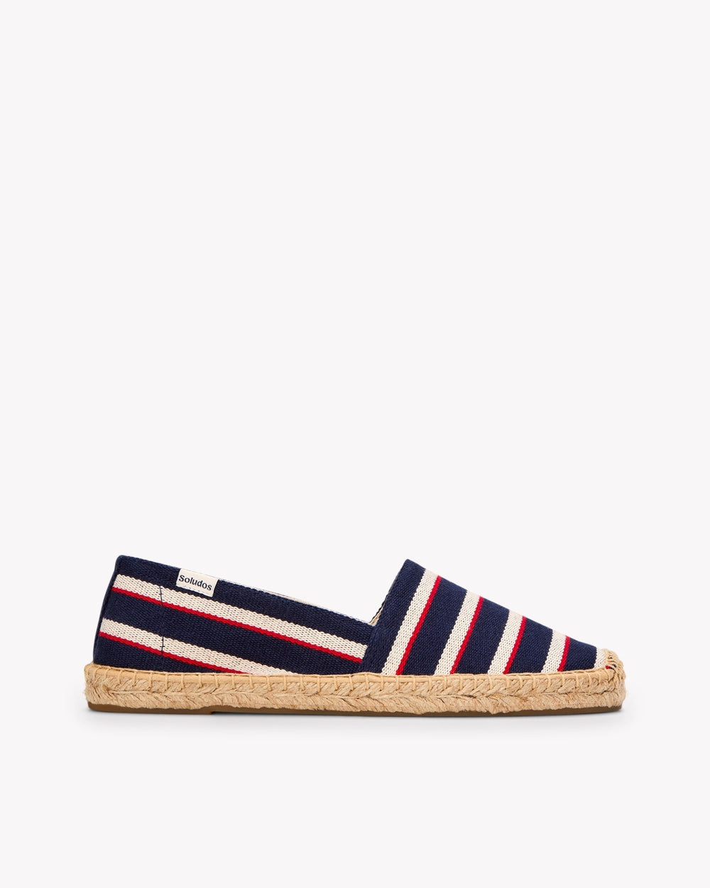 The Original Espadrille - Classic Stripes - Navy / Ivory / Red - Women's - Women's Espadrilles - Navy / Ivory / Red - Soludos - 