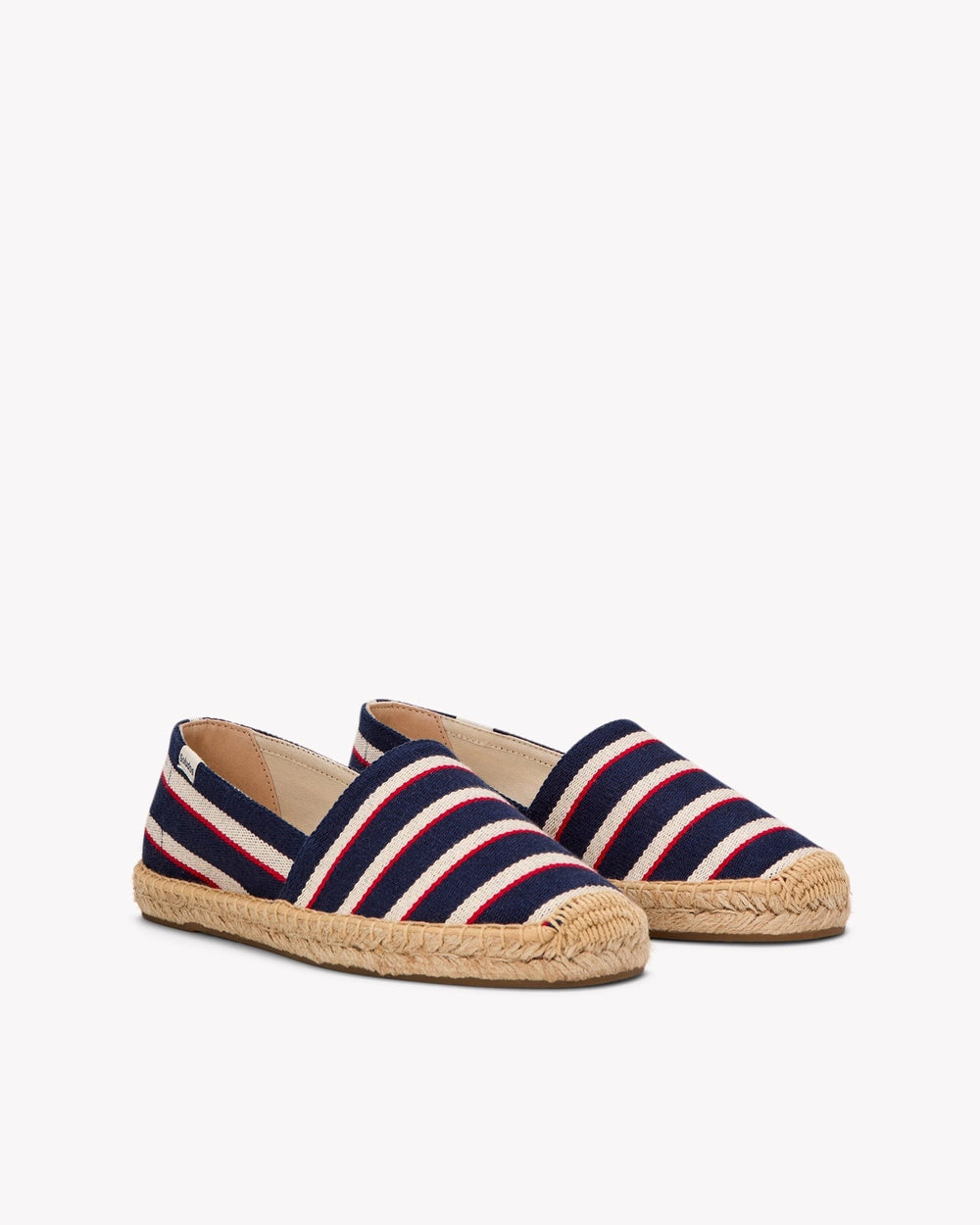 The Original Espadrille - Classic Stripes - Navy / Ivory / Red - Women's - Women's Espadrilles - Navy / Ivory / Red - Soludos - 
