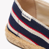 The Original Espadrille - Classic Stripes - Navy / Ivory / Red - Women's - Women's Espadrilles - Navy / Ivory / Red - Soludos - 