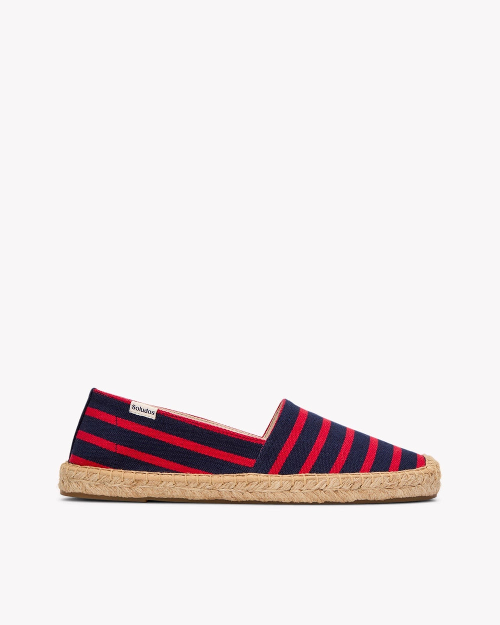 The Original Espadrille - Classic Stripes - Navy / Red - Women's - Women's Espadrilles - Navy / Red - Soludos - 