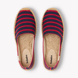 The Original Espadrille - Classic Stripes - Navy / Red - Women's - Women's Espadrilles - Navy / Red - Soludos - 