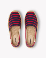 The Original Espadrille - Classic Stripes - Navy / Red - Women's - Women's Espadrilles - Navy / Red - Soludos - 