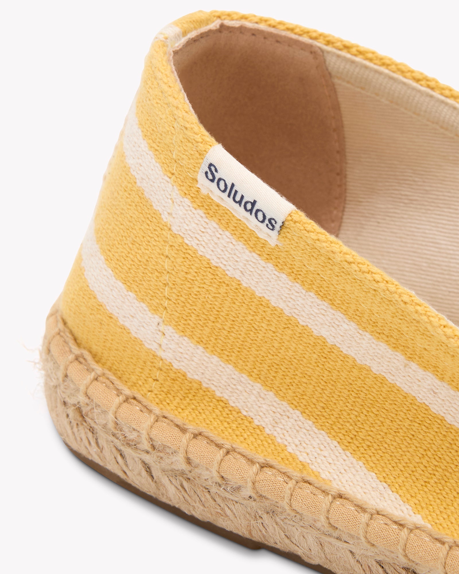 The Original Espadrille - Classic Stripes - Yellow / Ivory 