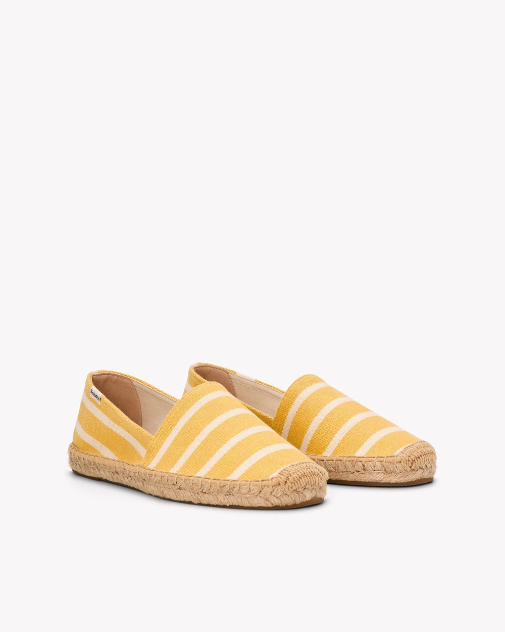 The Original Espadrille - Classic Stripes - Yellow / Ivory - Women's - Women's Espadrilles - Yellow / Ivory - Soludos - 