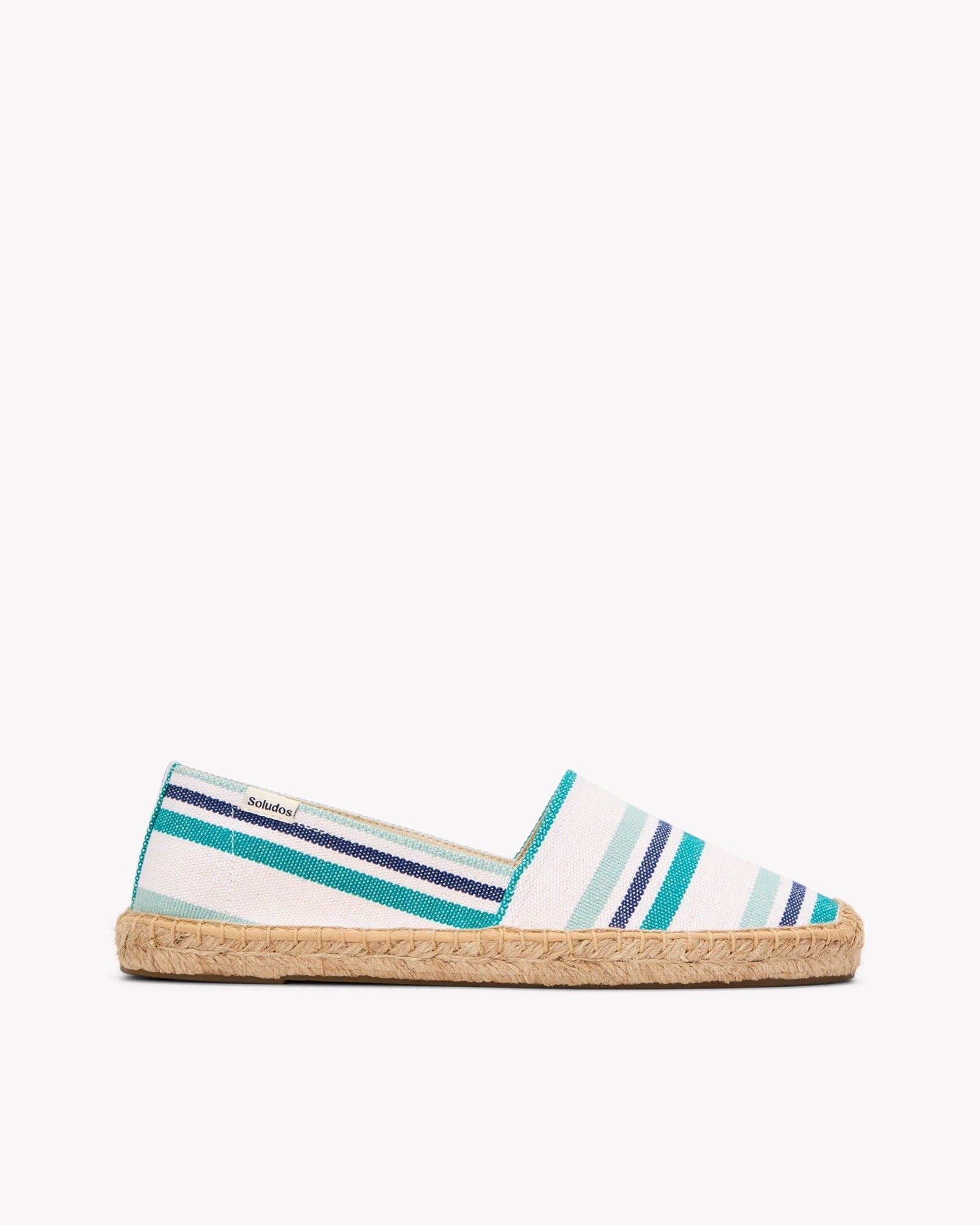 The Original Espadrille - Beach Stripes - Teal / Green / Blue - Women's - Women's Espadrilles - Teal / Green / Blue - Soludos - 