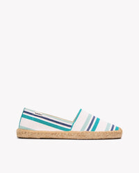 The Original Espadrille - Beach Stripes - Teal / Green / Blue - Women's - Women's Espadrilles - Teal / Green / Blue - Soludos - 