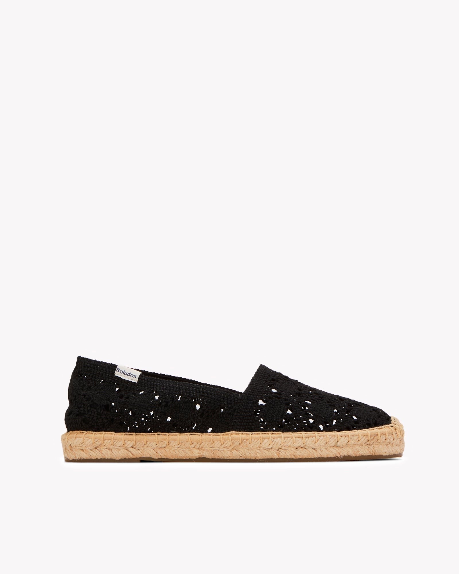 The Original Espadrille - Crochet - Noche Black - Women's - Women's Espadrilles - Noche Black - Soludos - 