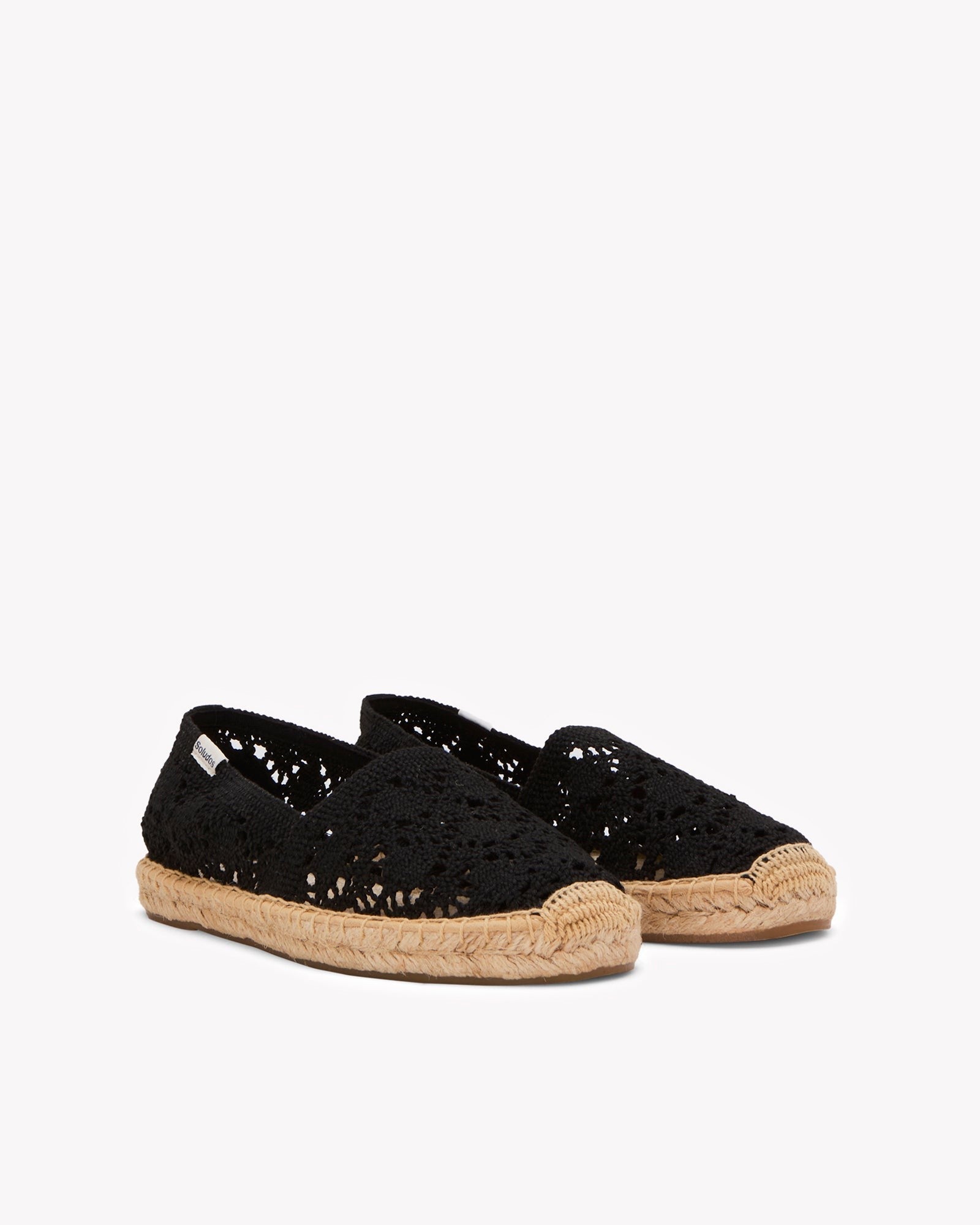 Soludos Original Noche Black Women's Flat Espadrille