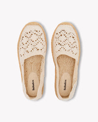 Womens_Espadrilles_The Original_Crochet_La Concha Ivory - Women's Espadrilles - La Concha Ivory - Soludos - 