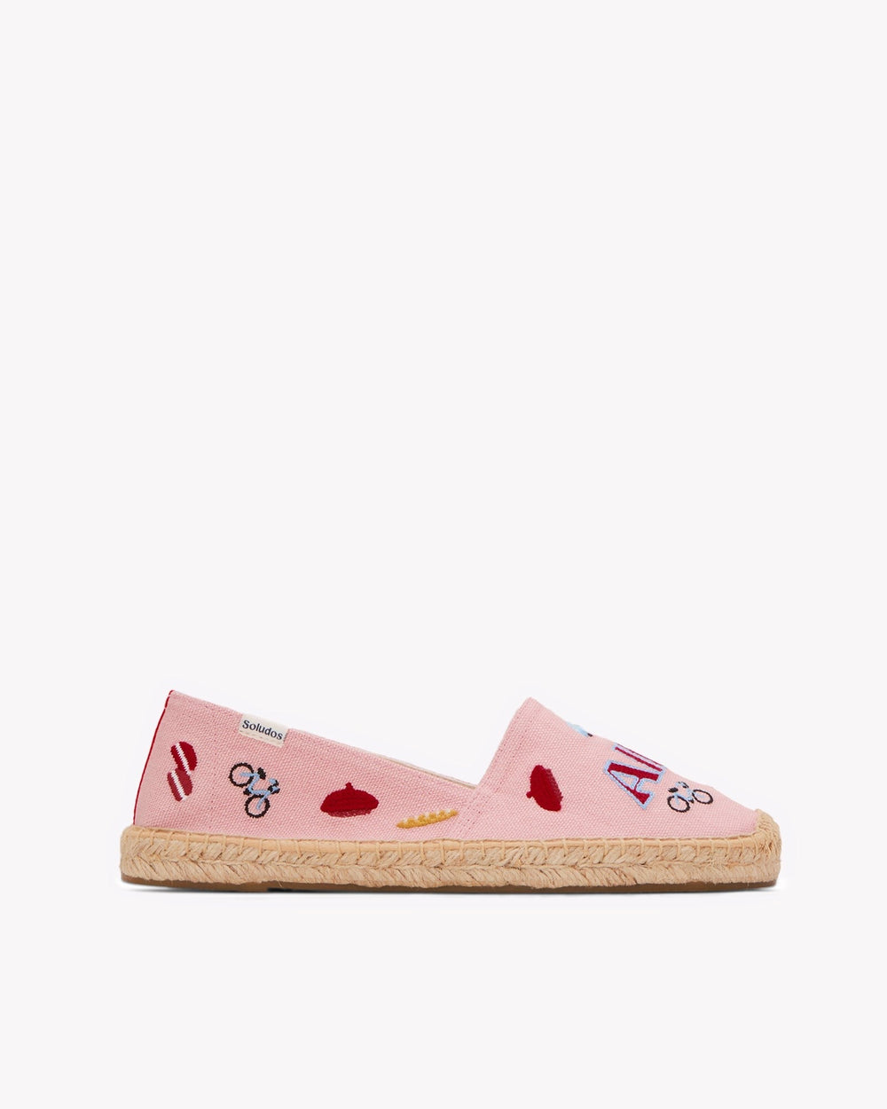 The Original Espadrille - Embroidery / France - Rosa Pink - Women's - Women's Espadrilles - Rosa Pink / France - Soludos - 