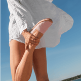 Women's Original Espadrille | Seersucker | Classic Pink - Women's Espadrilles - Seersucker Pink White Stripe - Soludos -