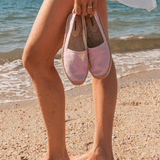 Women's Original Espadrille | Seersucker | Classic Pink - Women's Espadrilles - Seersucker Pink White Stripe - Soludos -