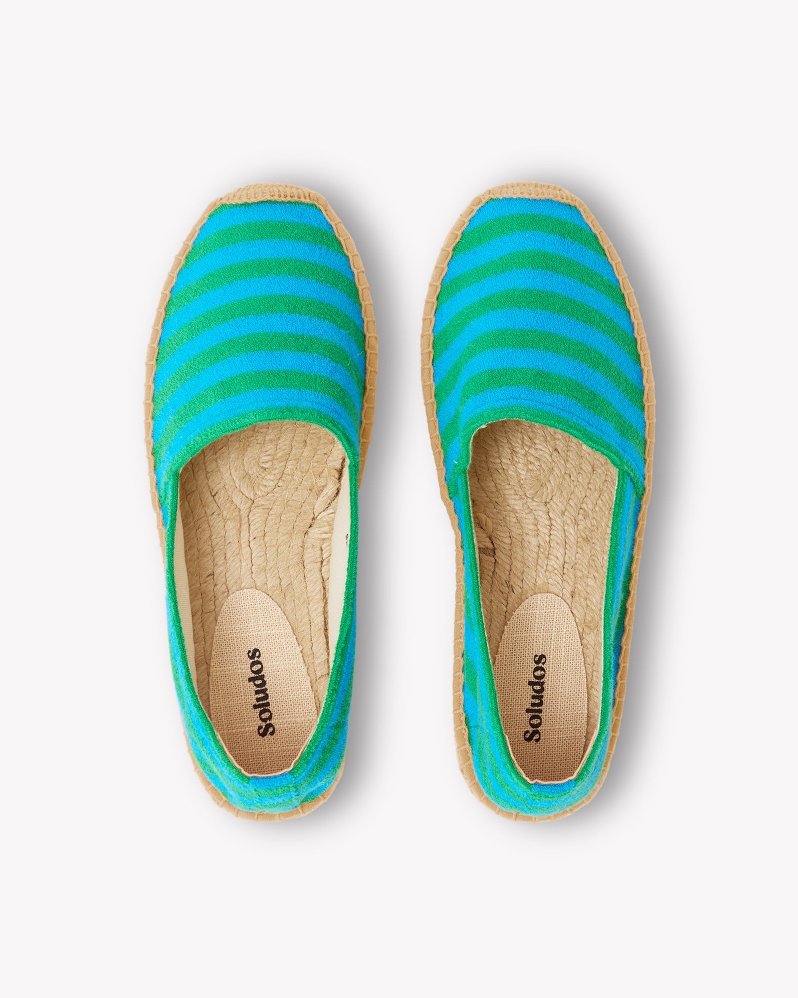Women's Original Espadrille | Terry | Blue - Green - Women's Espadrilles - Blue - Green - Soludos - 