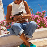Women's Original Espadrille | Terry | Blue - Green - Women's Espadrilles - Blue - Green - Soludos - 