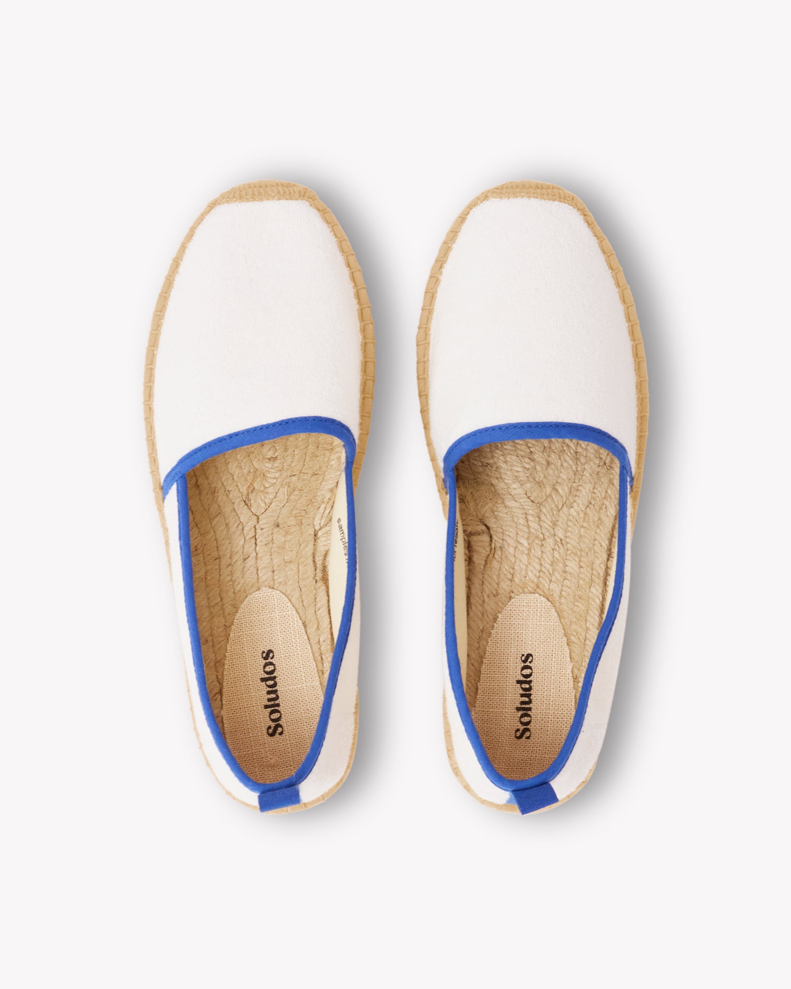 Women's Original Espadrille | Terry | White - French Blue - Women's Espadrilles - White - French Blue - Soludos - 