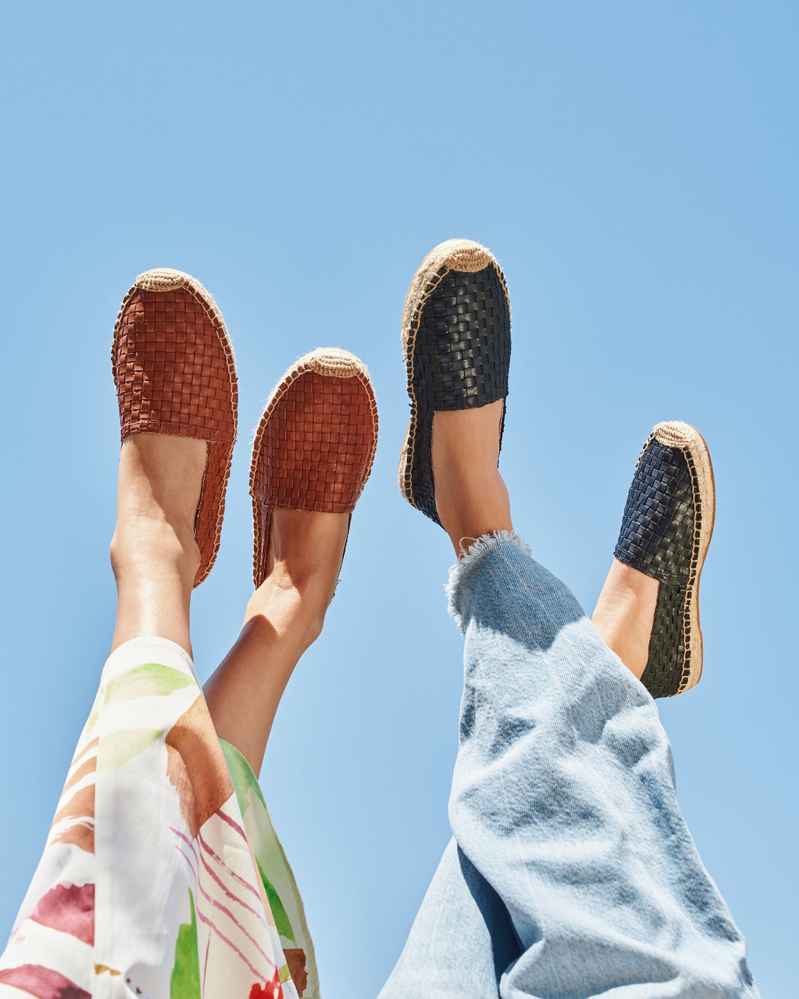 Womens_Espadrilles_The Original_Woven Leathers_Noche Black - Women's Espadrilles - Noche Black - Soludos - 