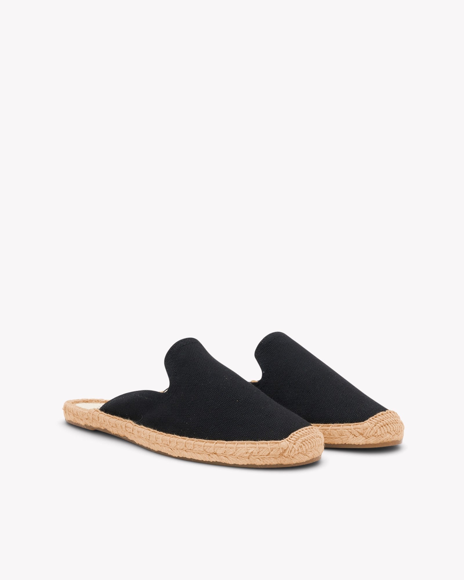Womens_Espadrilles_The Dali Mule_Canvas Colors_Noche Black - Women's Espadrilles - Noche Black - Soludos - 