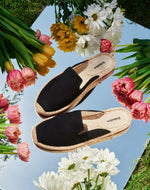 Womens_Espadrilles_The Dali Mule_Canvas Colors_Noche Black - Women's Espadrilles - Noche Black - Soludos - 