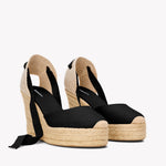 The Platform Wedge - Classic - Noche Black - Women's - Women's Wedge Espadrilles - Noche Black - Soludos - 