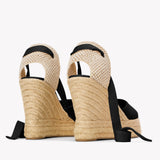 The Platform Wedge - Classic - Noche Black - Women's - Women's Wedge Espadrilles - Noche Black - Soludos - 