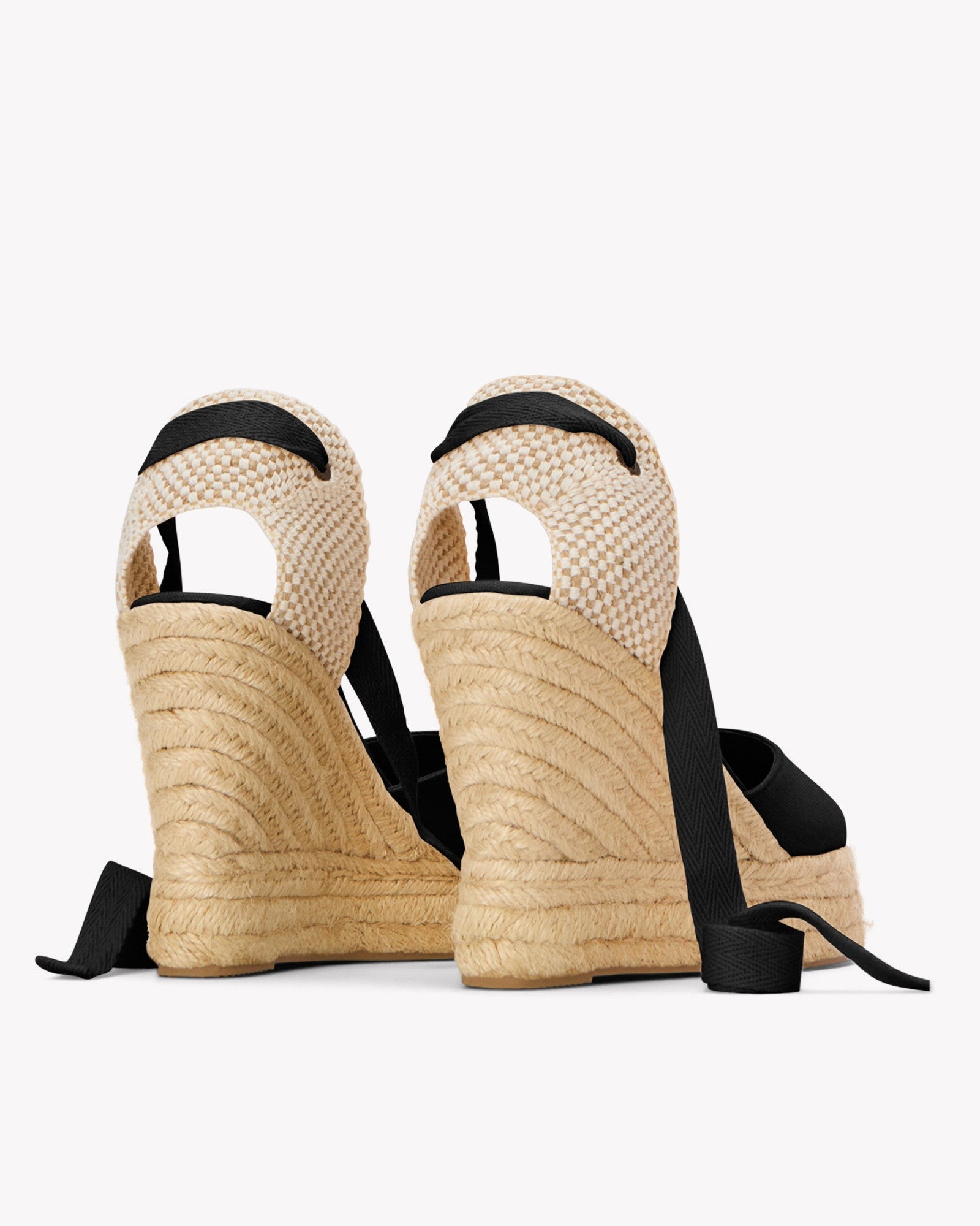 The Platform Wedge - Classic - Noche Black - Women's - Women's Wedge Espadrilles - Noche Black - Soludos - 