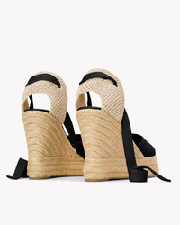 The Platform Wedge - Classic - Noche Black - Women's - Women's Wedge Espadrilles - Noche Black - Soludos - 