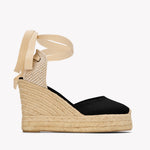 The Platform Wedge - Classic - Noche Black - Women's - Women's Wedge Espadrilles - Noche Black - Soludos - 