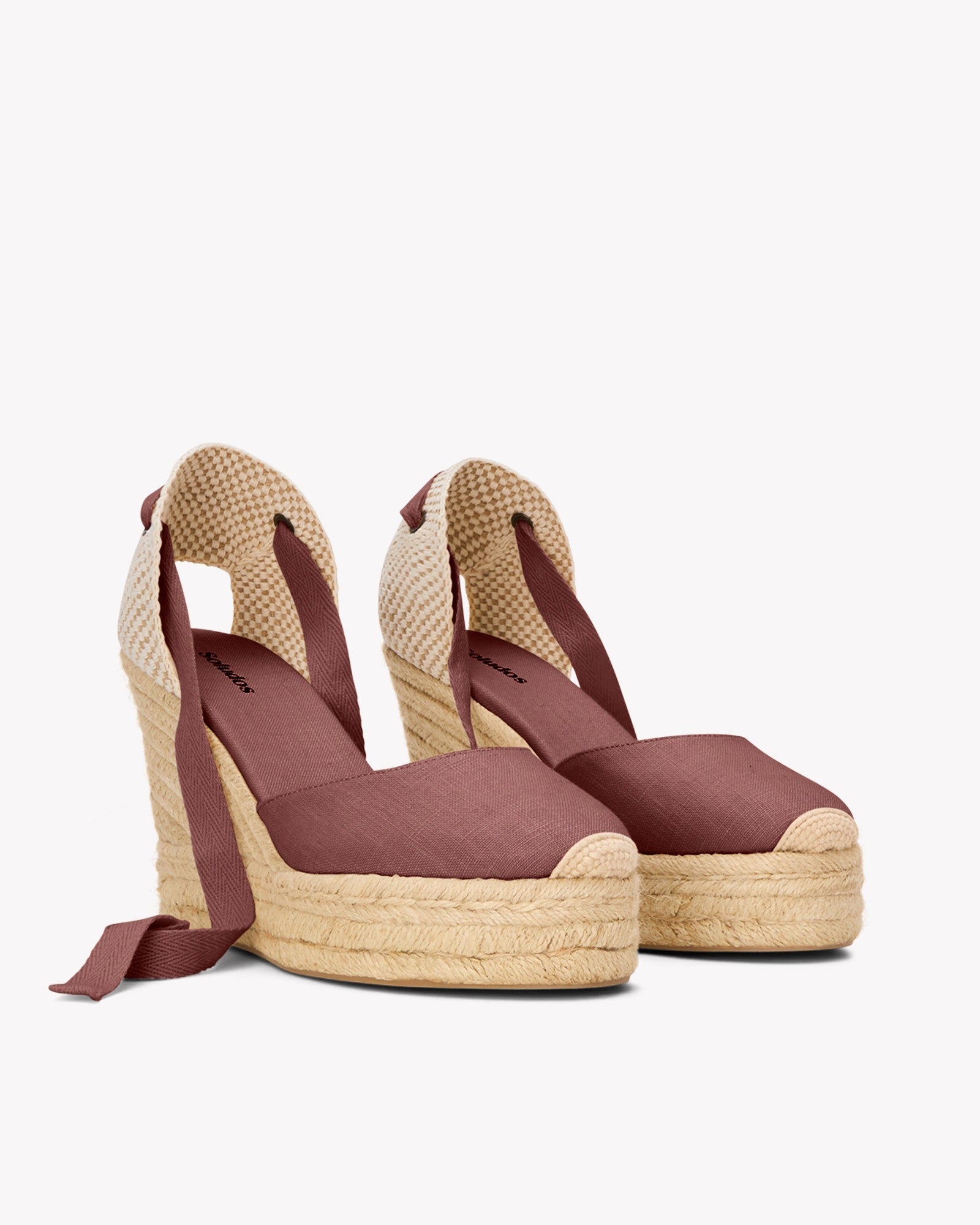 The Platform Wedge - Classic - Castano Brown - Women's - Women's Wedge Espadrilles - Castaño Brown - Soludos - 