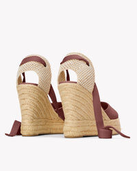 The Platform Wedge - Classic - Castano Brown - Women's - Women's Wedge Espadrilles - Castaño Brown - Soludos - 