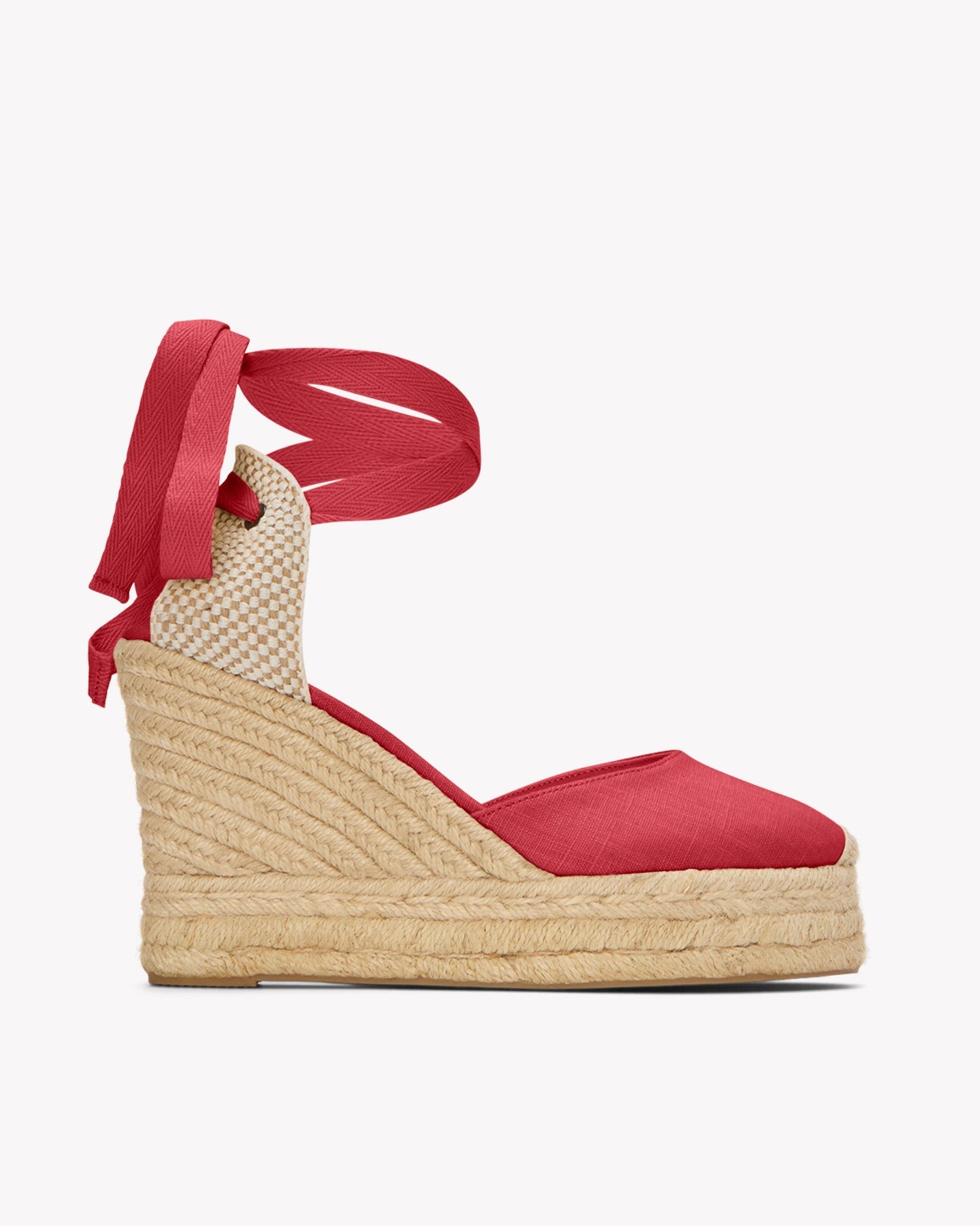 The Platform Wedge - Classic - Reef Red - Women's - Women's Wedge Espadrilles - Reef Red - Soludos - 