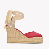 The Platform Wedge - Classic - Reef Red - Women's - Women's Wedge Espadrilles - Reef Red - Soludos - 