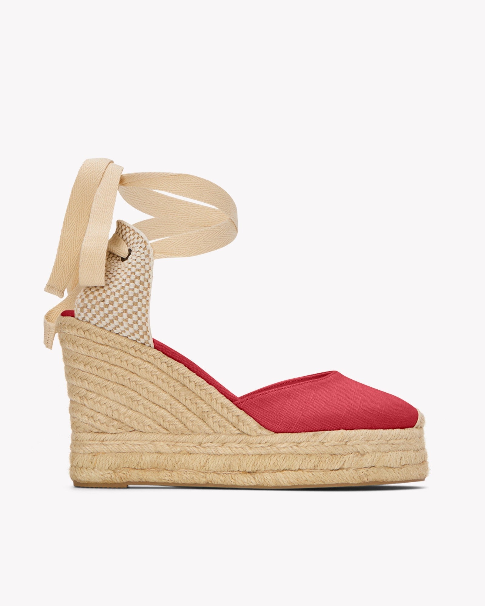 The Platform Wedge - Classic - Reef Red - Women's - Women's Wedge Espadrilles - Reef Red - Soludos - 