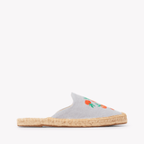Women's Smoking Mule Espadrille | Embroidery | Oranges - Dolphin Blue - Womens Espadrilles - Oranges - Dolphin Blue - ET2C - 