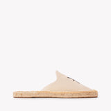 Women's Smoking Mule Espadrille | Embroidery | Pisces - Natural Undyed - Womens Espadrilles - Natural Undyed - ET2C - 