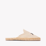 Women's Smoking Mule Espadrille | Embroidery | Sagittarius - Natural Undyed
