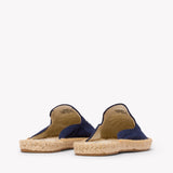 Women's Smoking Mule Espadrille | Embroidery | Sun Burst - Armada Blue