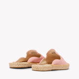 Women's Smoking Mule Espadrille | Embroidery | Sun Burst - Dusty Rose Pink