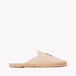 Women's Smoking Mule Espadrille | Embroidery | Scorpio - Natural Undyed - Womens Espadrilles - Scorpio - Natural Undyed - ET2C - 