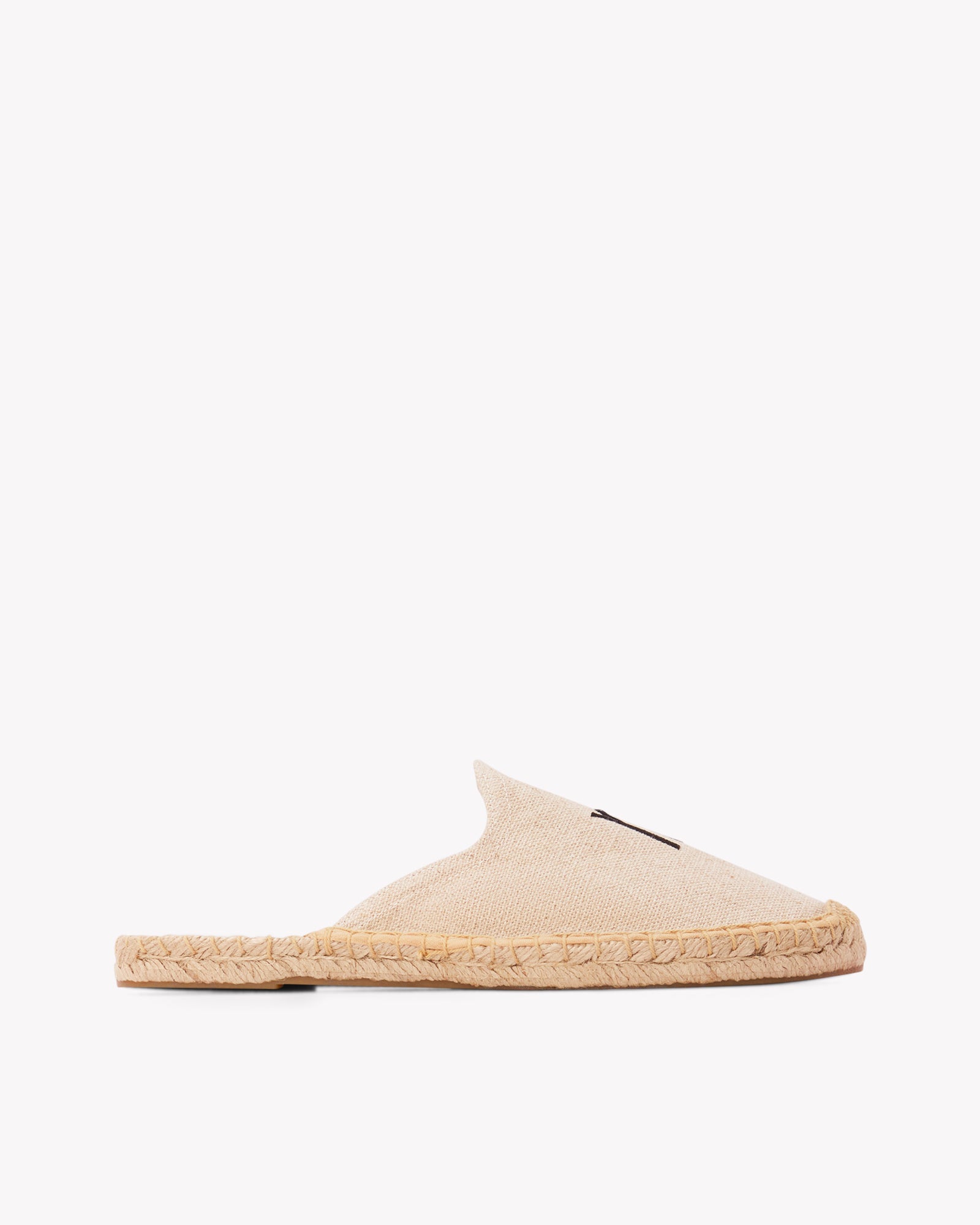 Women's Smoking Mule Espadrille | Embroidery | Scorpio - Natural Undyed - Womens Espadrilles - Scorpio - Natural Undyed - ET2C - 