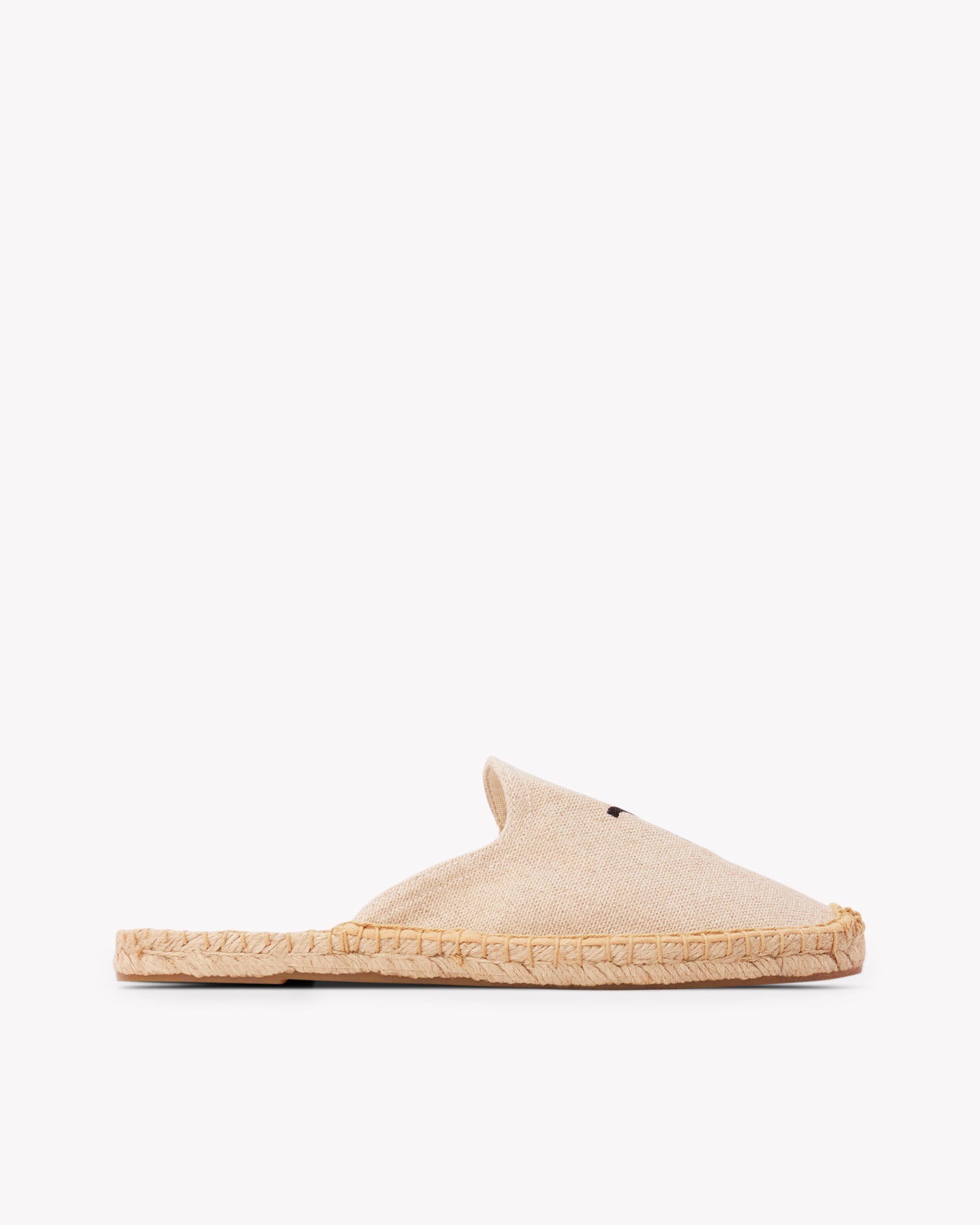 Women's Smoking Mule Espadrille | Embroidery | Taurus - Natural Undyed - Womens Espadrilles - Taurus - Natural Undyed - ET2C - 