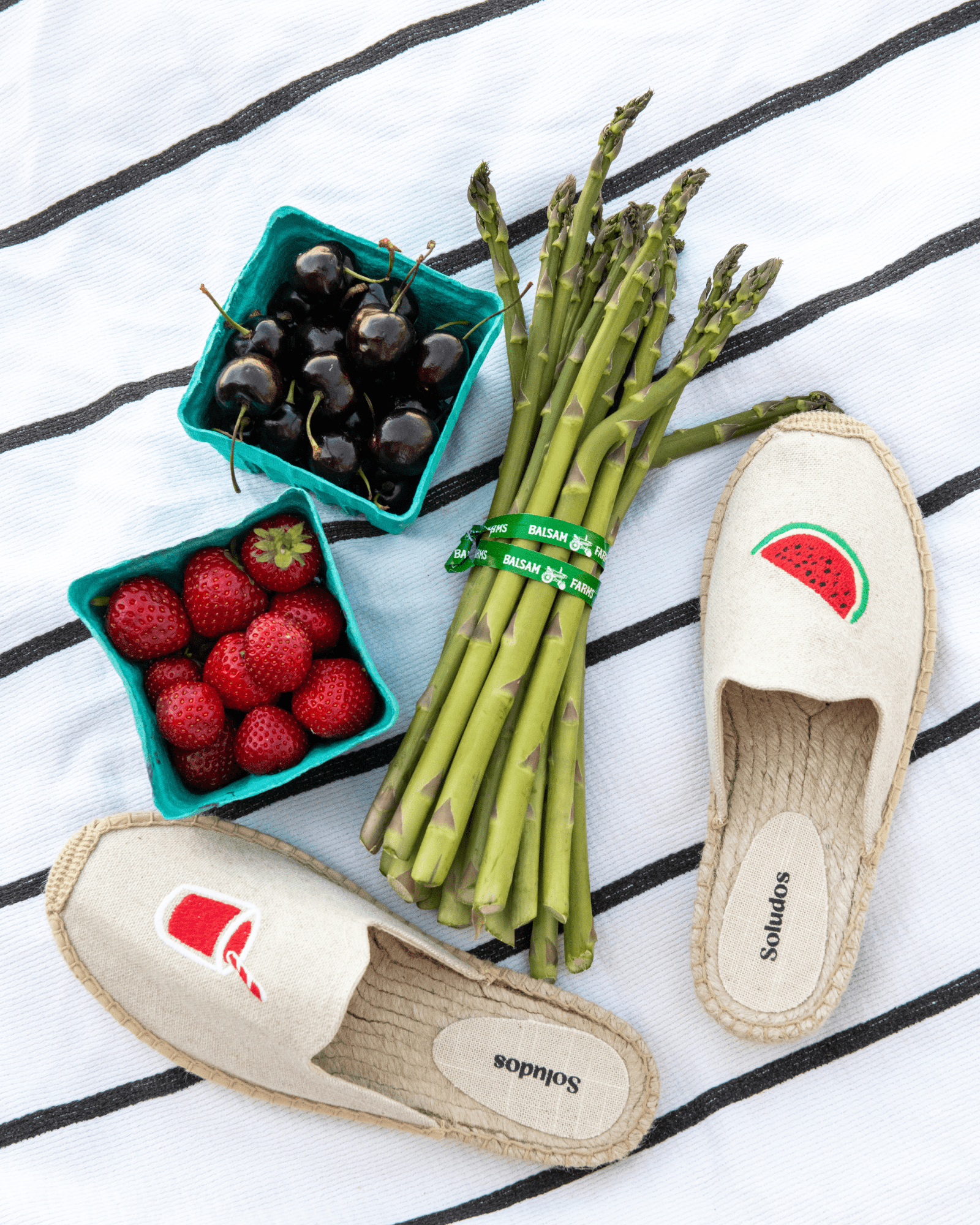 Women's Smoking Mule Espadrille | Embroidery | Watermelon Juice - Natural Undyed - Women's Espadrilles - Watermelon Juice - Natural Undyed - Soludos -