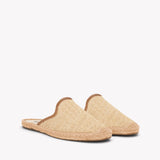 Women's Smoking Mule Espadrille | Raffia | Natural Undyed - Women's Espadrilles - Natural Undyed - Soludos -