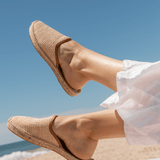 Women's Smoking Mule Espadrille | Raffia | Natural Undyed - Women's Espadrilles - Natural Undyed - Soludos -