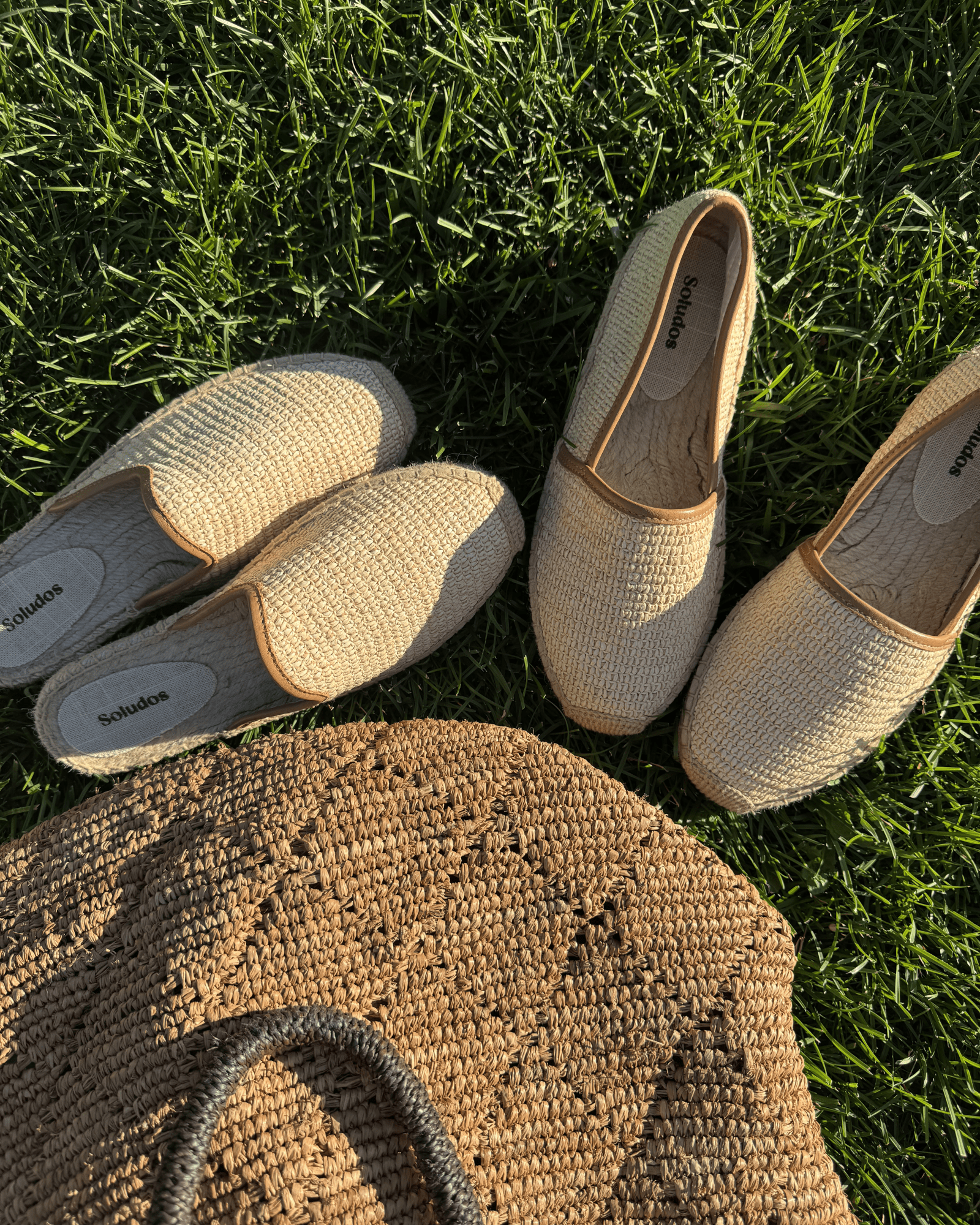 Women's Smoking Mule Espadrille | Raffia | Natural Undyed - Women's Espadrilles - Natural Undyed - Soludos -
