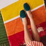 Women's Smoking Mule Espadrille | Suede | Transformative Teal