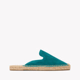 Women's Smoking Mule Espadrille | Suede | Transformative Teal