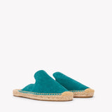Women's Smoking Mule Espadrille | Suede | Transformative Teal