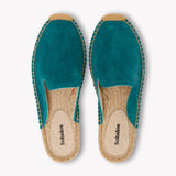 Women's Smoking Mule Espadrille | Suede | Transformative Teal